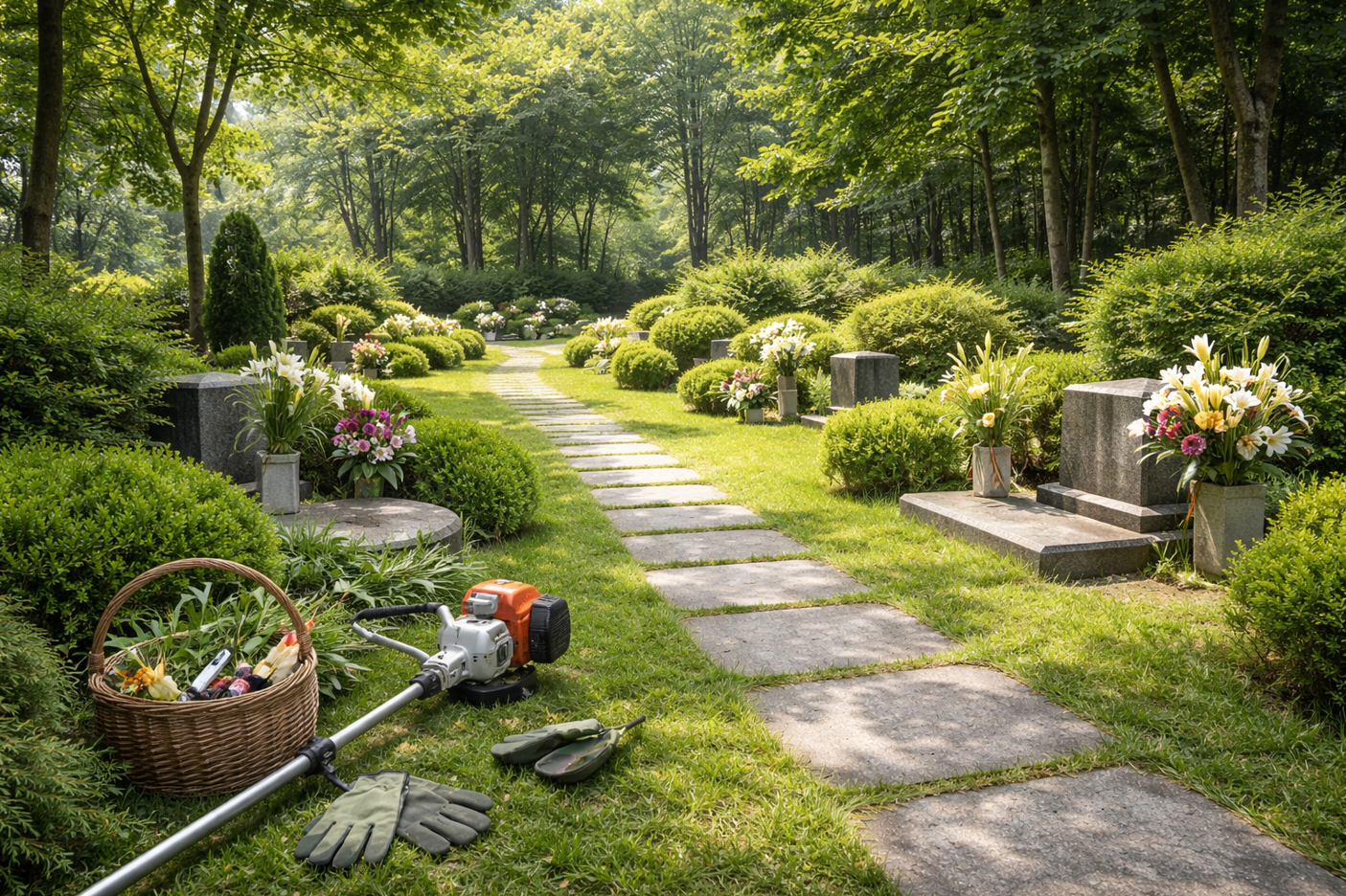 벌초대행 다온그룹 묘역 조경 관리 현장